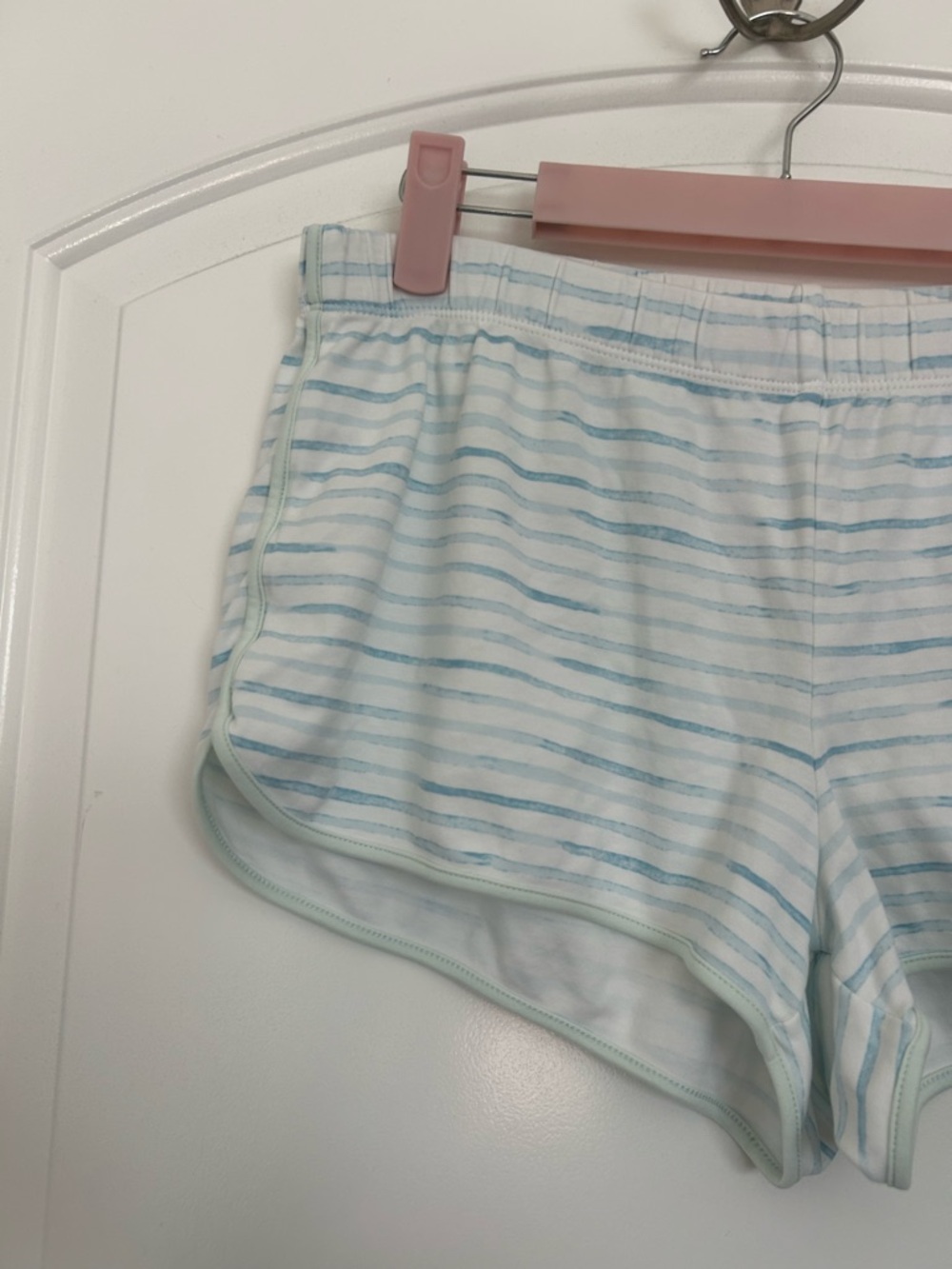 Striped Tank & Short Pajama Set - Mint/White - Picture 9 of 11